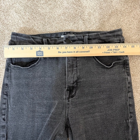 Good American "Good Straight" Jeans Womens 10/30 Black Mid Rise Straight Leg - Picture 10 of 13